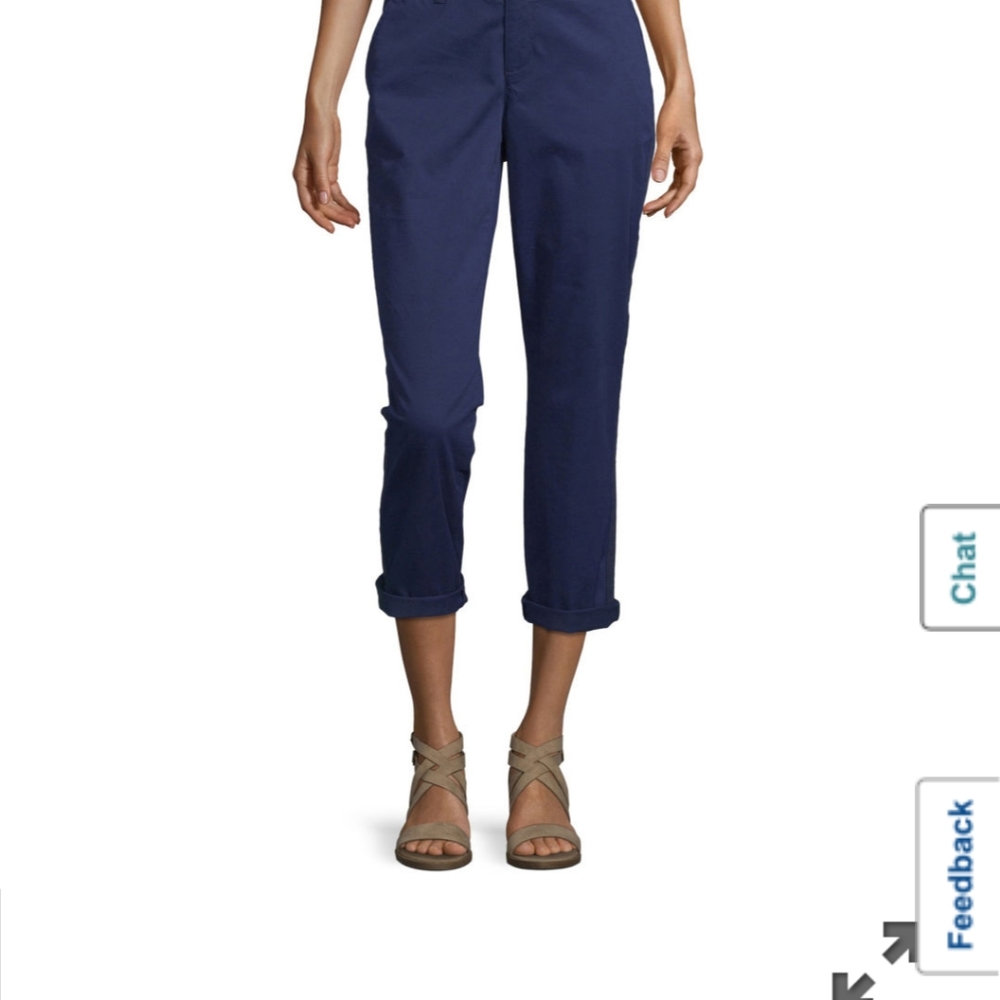 a.n.a Chino Crop pants (black)